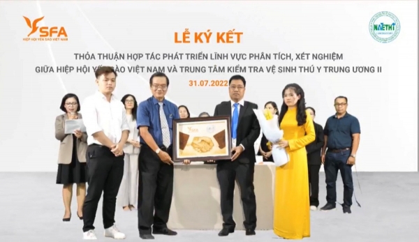 Lễ ký kết thỏa thuận hợp tác giữa Hiệp hội Yến sào Việt Nam và Trung tâm Kiểm tra vệ sinh thú y Trung ương II